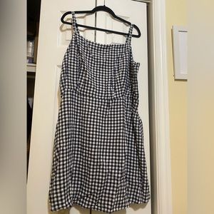 Plus Size Navy Gingham Style Summer Dress Old Navy